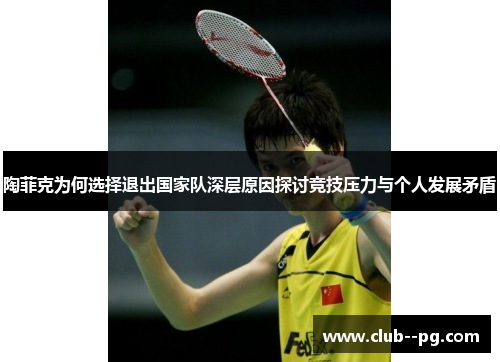 陶菲克为何选择退出国家队深层原因探讨竞技压力与个人发展矛盾